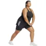 adidas Own The Run Excite 3 Stripes 2-i-1 Shorts female, Black / black