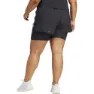adidas Own The Run Excite 3 Stripes 2-i-1 Shorts female, Black / black