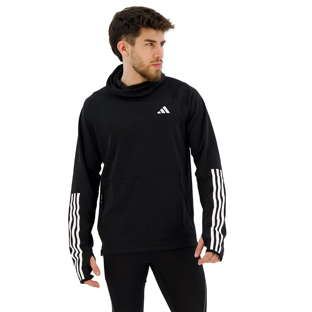 adidas Own The Run Excite 3 Stripes Tröja Med Huva male