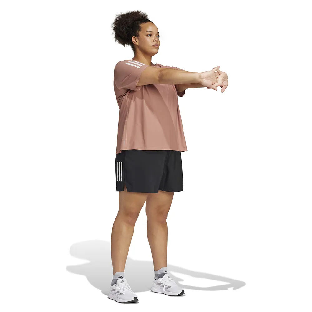 adidas Own The Run Plus T-shirt Med Korta ärmar female, Warm clay adidas Own The Run Plus T-shirt Med Korta ärmar female, Warm clay