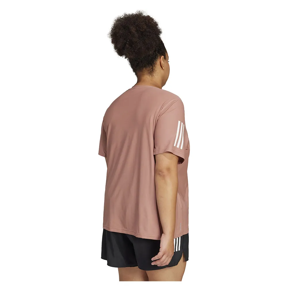 adidas Own The Run Plus T-shirt Med Korta ärmar female, Warm clay adidas Own The Run Plus T-shirt Med Korta ärmar female, Warm clay