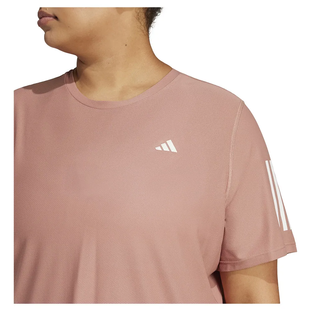 adidas Own The Run Plus T-shirt Med Korta ärmar female, Warm clay adidas Own The Run Plus T-shirt Med Korta ärmar female, Warm clay