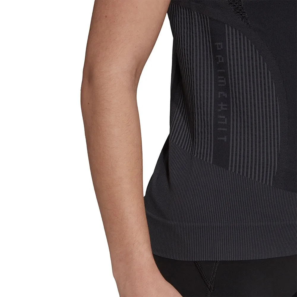 adidas Primeknit T-shirt Med Korta ärmar female, Black / dgh solid grey