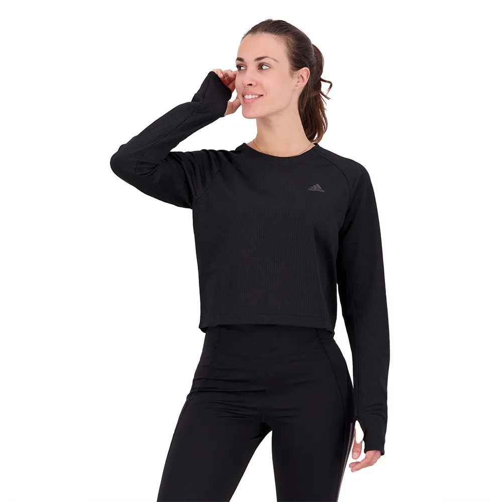 adidas Ri 3b Warm T-shirt Med Lång ärm female, Black