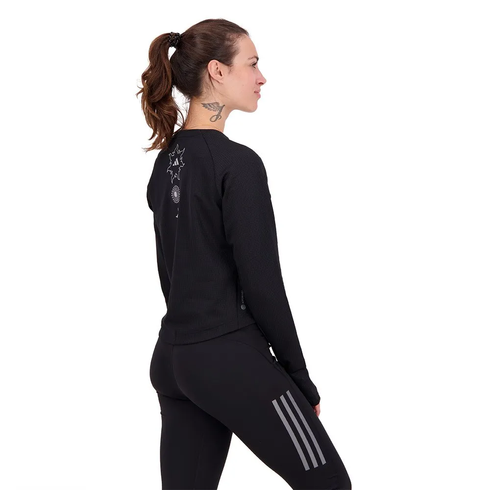 adidas Ri 3b Warm T-shirt Med Lång ärm female, Black