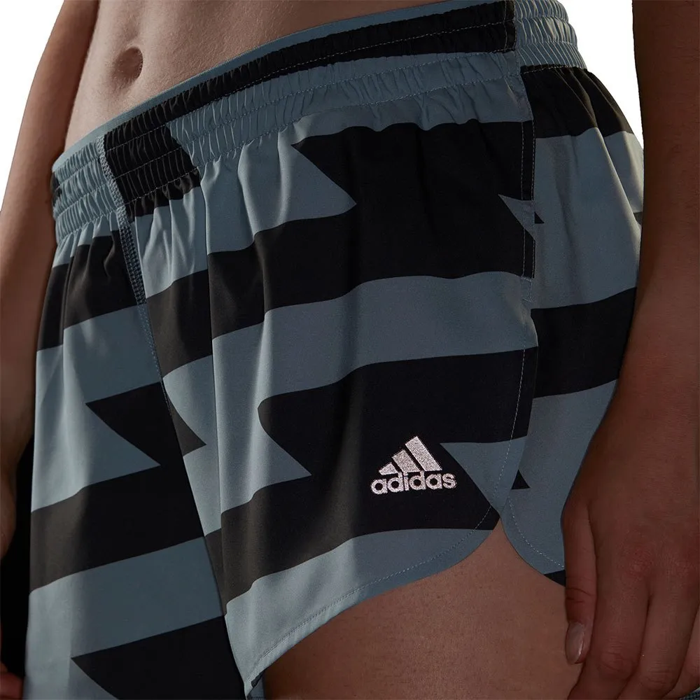 adidas Run Fast Lb 4´´ Shorts female, Magic grey / black adidas Run Fast Lb 4´´ Shorts female, Magic grey / black