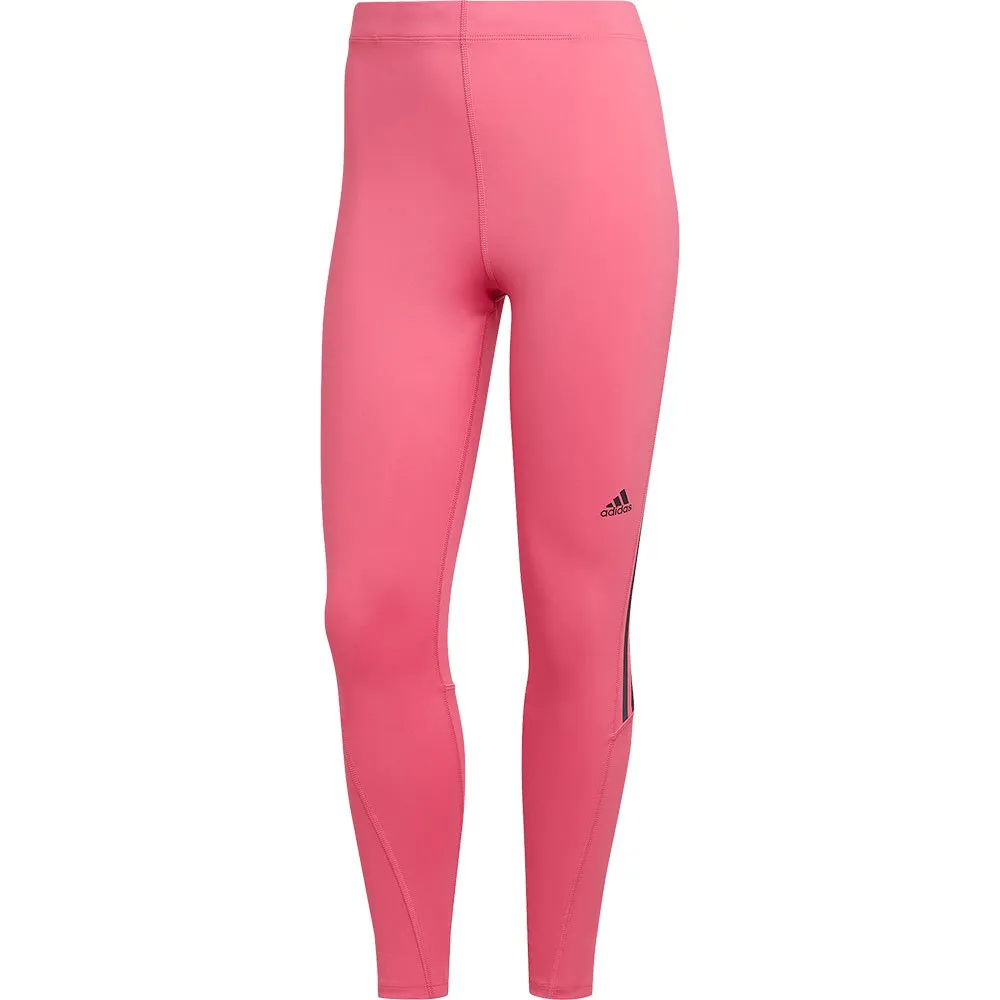 adidas Run Icons 3 Stripes 7/8s Leggings female, Pink