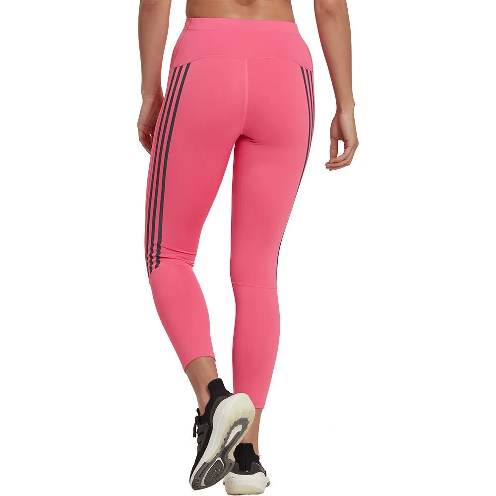 adidas Run Icons 3 Stripes 7/8s Leggings female, Pink