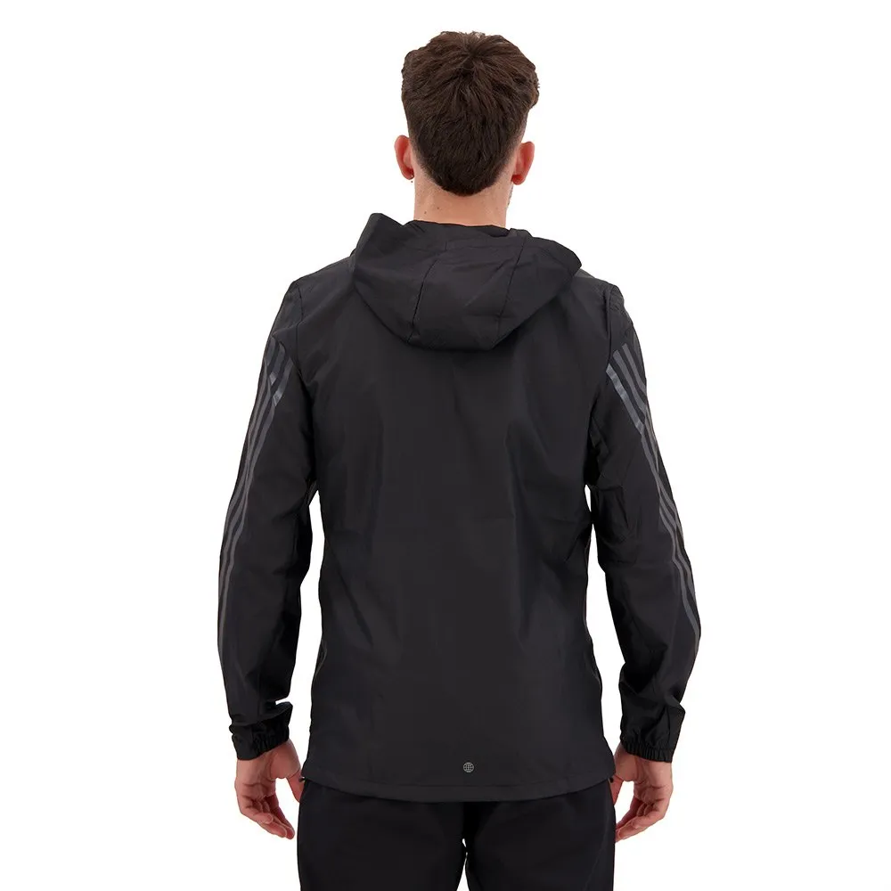 adidas Run Icons 3 Stripes Jacka male, Black adidas Run Icons 3 Stripes Jacka male, Black