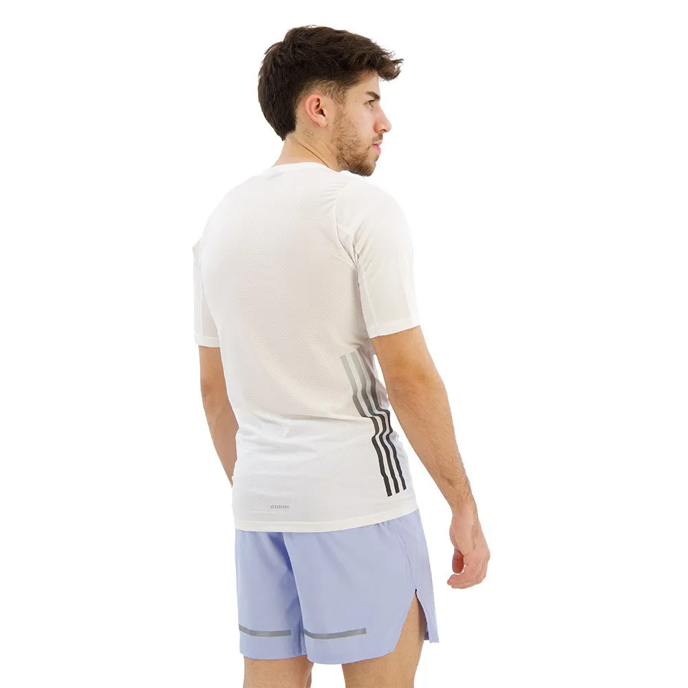 adidas Run Icons 3 Stripes T-shirt Med Korta ärmar male adidas Run Icons 3 Stripes T-shirt Med Korta ärmar male