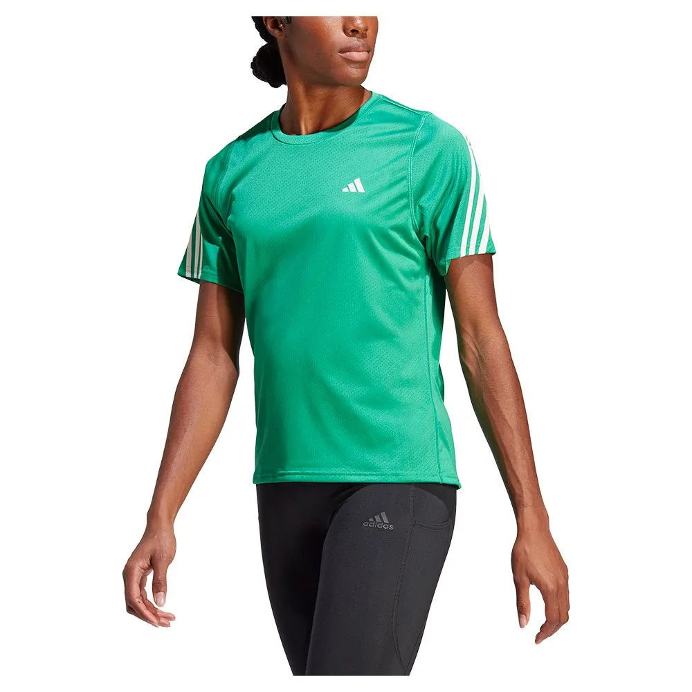 adidas Run Icons 3s Lo Ca T-shirt Med Korta ärmar female, Semi court green