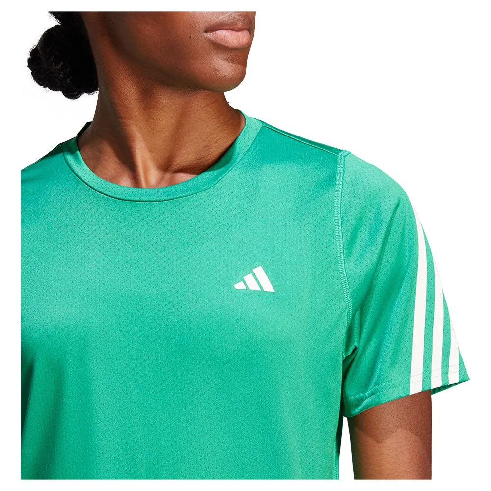 adidas Run Icons 3s Lo Ca T-shirt Med Korta ärmar female, Semi court green