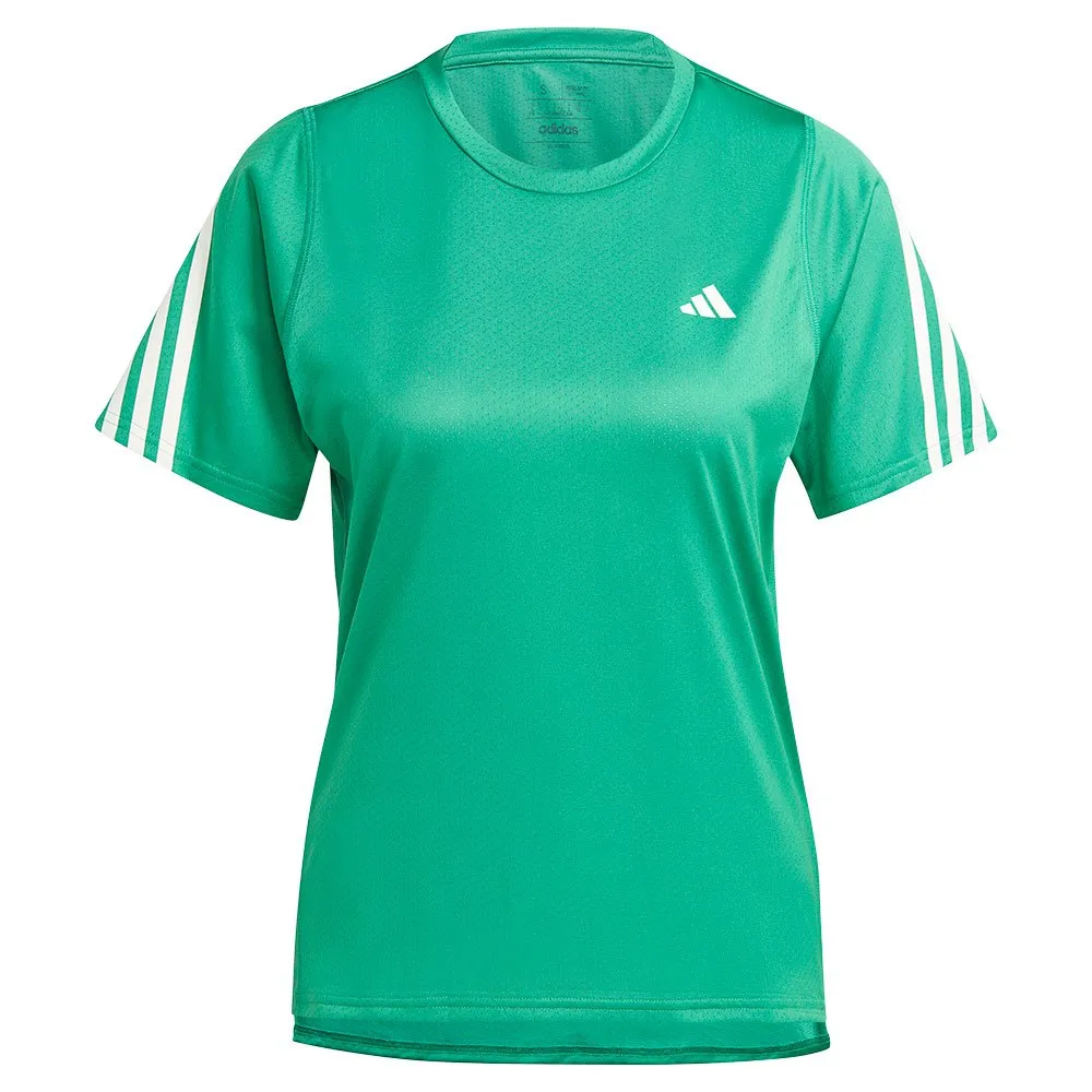 adidas Run Icons 3s Lo Ca T-shirt Med Korta ärmar female, Semi court green