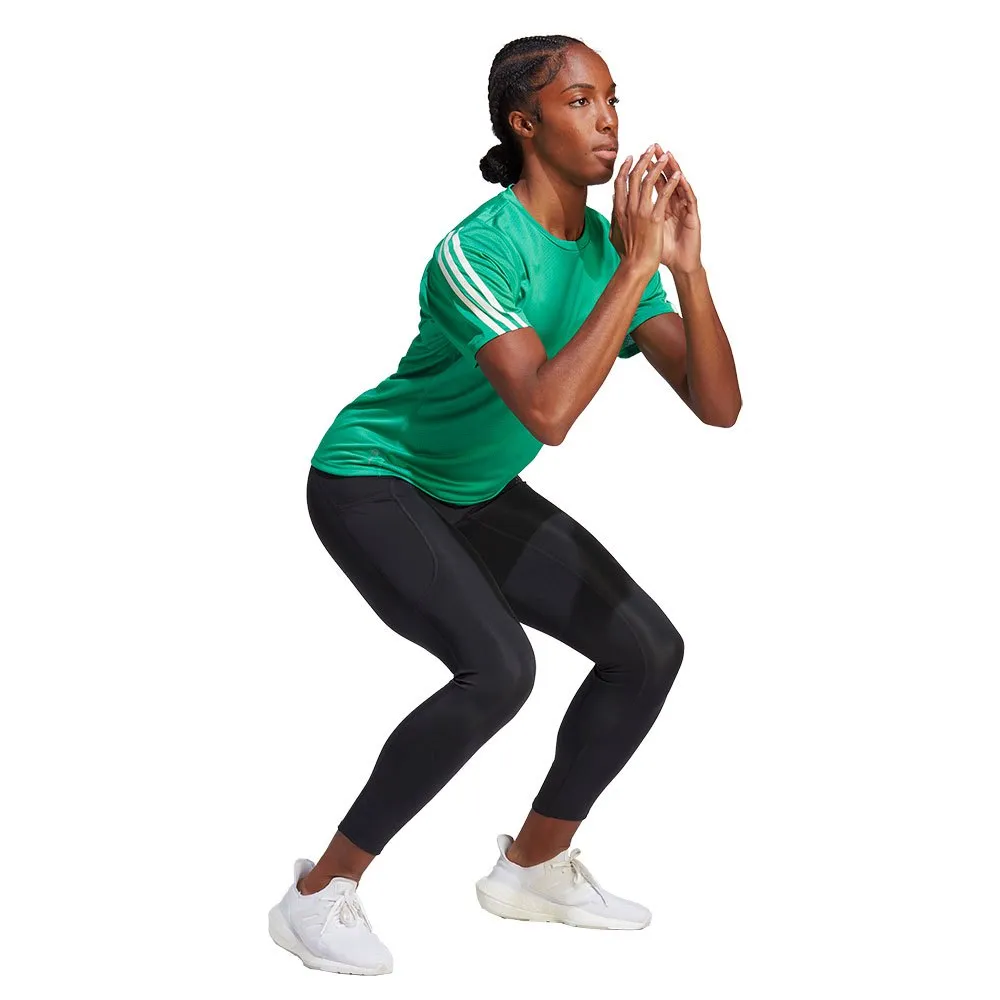 adidas Run Icons 3s Lo Ca T-shirt Med Korta ärmar female, Semi court green
