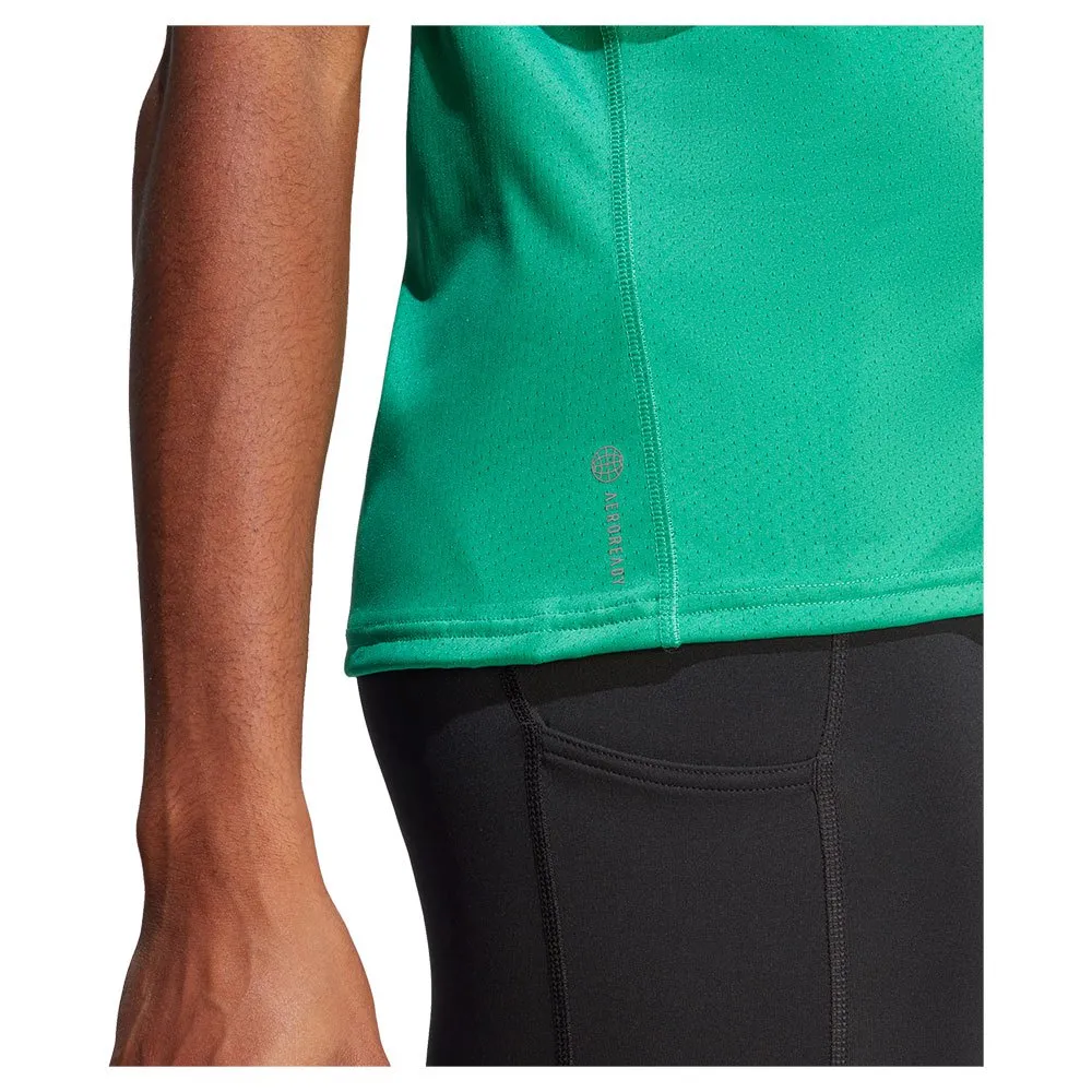 adidas Run Icons 3s Lo Ca T-shirt Med Korta ärmar female, Semi court green