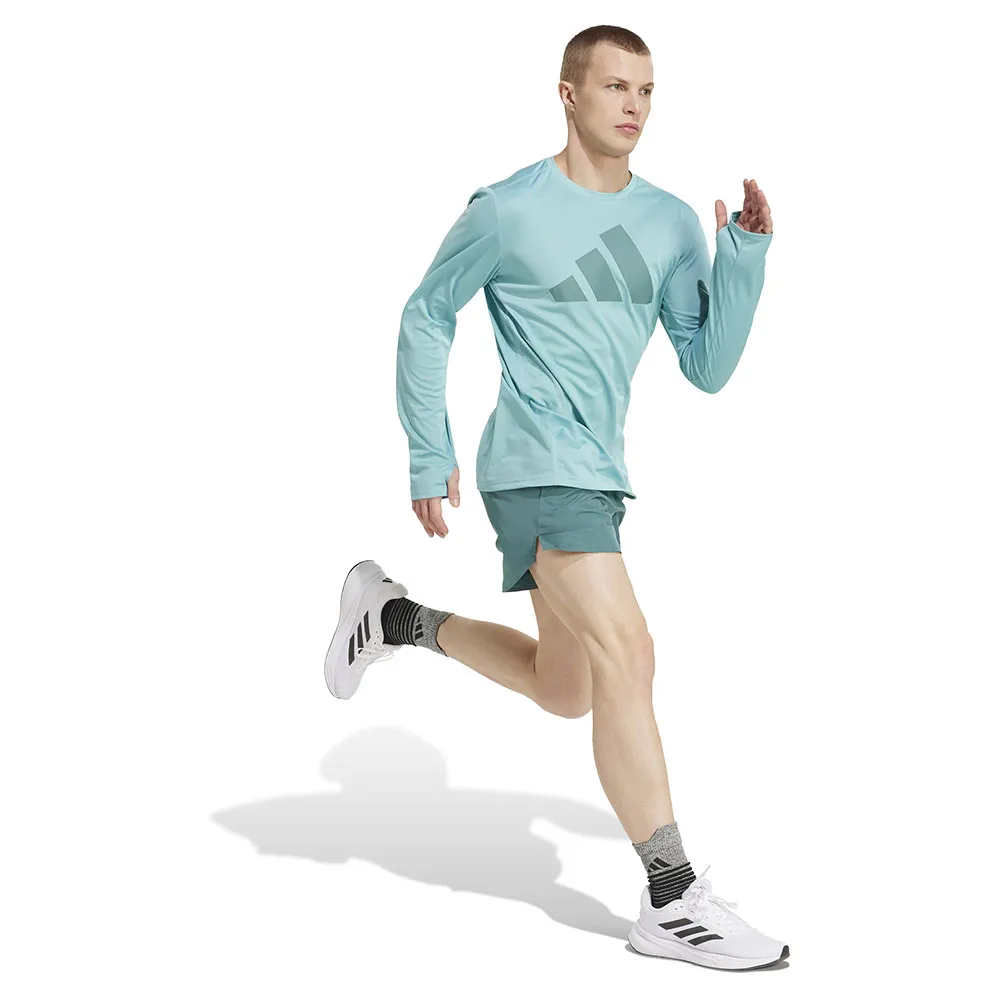 adidas Run It T-shirt Med Lång ärm male, Mint ton adidas Run It T-shirt Med Lång ärm male, Mint ton