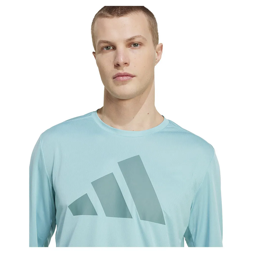 adidas Run It T-shirt Med Lång ärm male, Mint ton adidas Run It T-shirt Med Lång ärm male, Mint ton