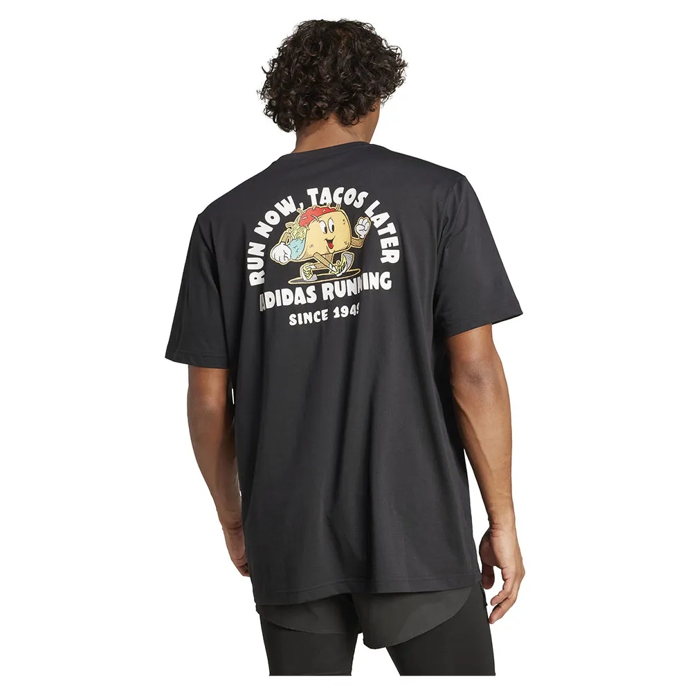 adidas Running Tacos Later Graphic T-shirt Med Korta ärmar male adidas Running Tacos Later Graphic T-shirt Med Korta ärmar male