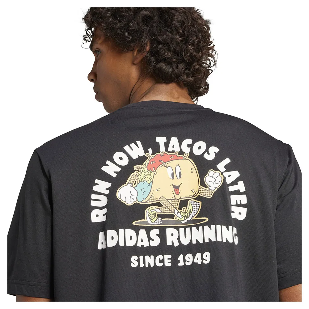 adidas Running Tacos Later Graphic T-shirt Med Korta ärmar male adidas Running Tacos Later Graphic T-shirt Med Korta ärmar male