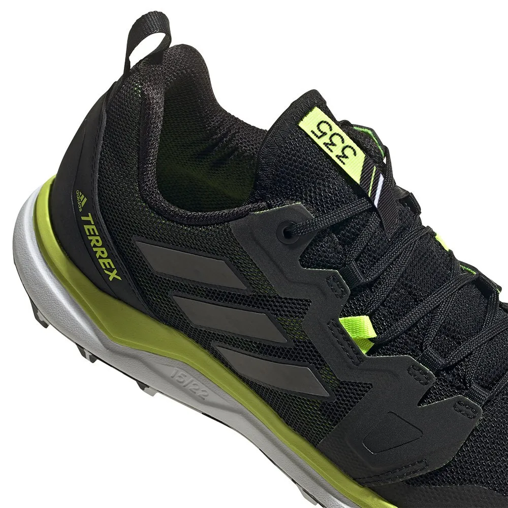 adidas Terrex Agravic Trailskor male, Core black / grey four / solar yellow