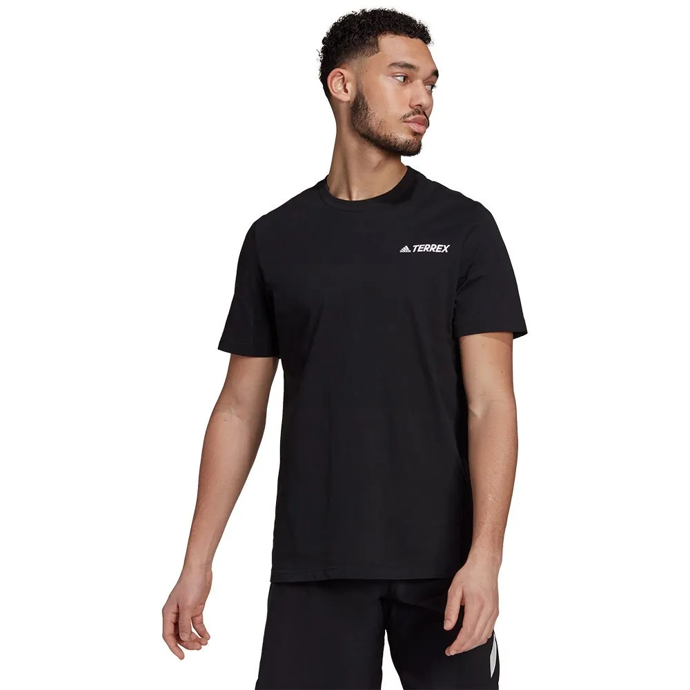 adidas Terrex Better Cotton Mountain Graphic T-shirt Med Korta ärmar, Black adidas Terrex Better Cotton Mountain Graphic T-shirt Med Korta ärmar, Black