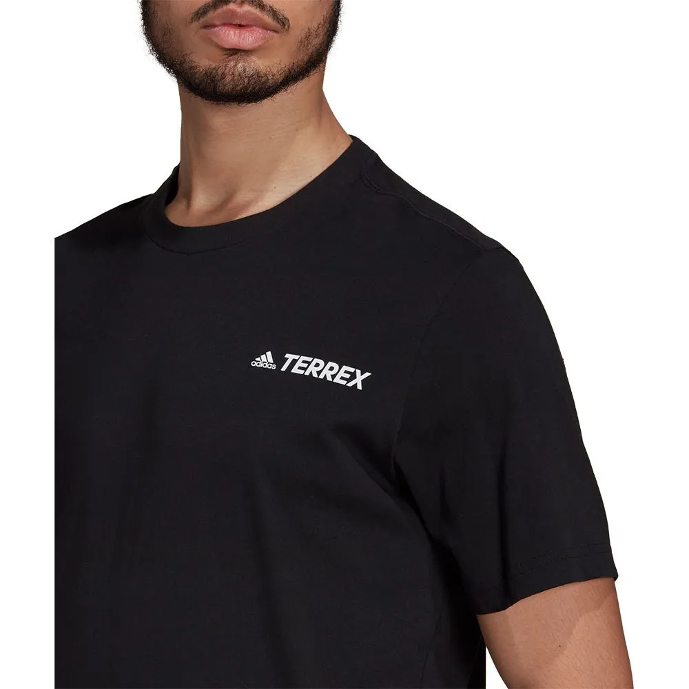 adidas Terrex Better Cotton Mountain Graphic T-shirt Med Korta ärmar, Black adidas Terrex Better Cotton Mountain Graphic T-shirt Med Korta ärmar, Black
