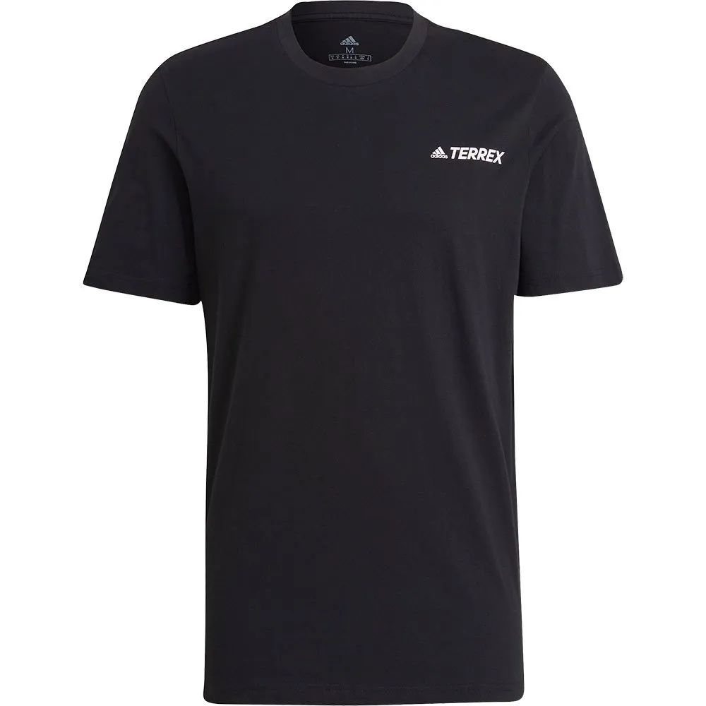 adidas Terrex Better Cotton Mountain Graphic T-shirt Med Korta ärmar, Black adidas Terrex Better Cotton Mountain Graphic T-shirt Med Korta ärmar, Black