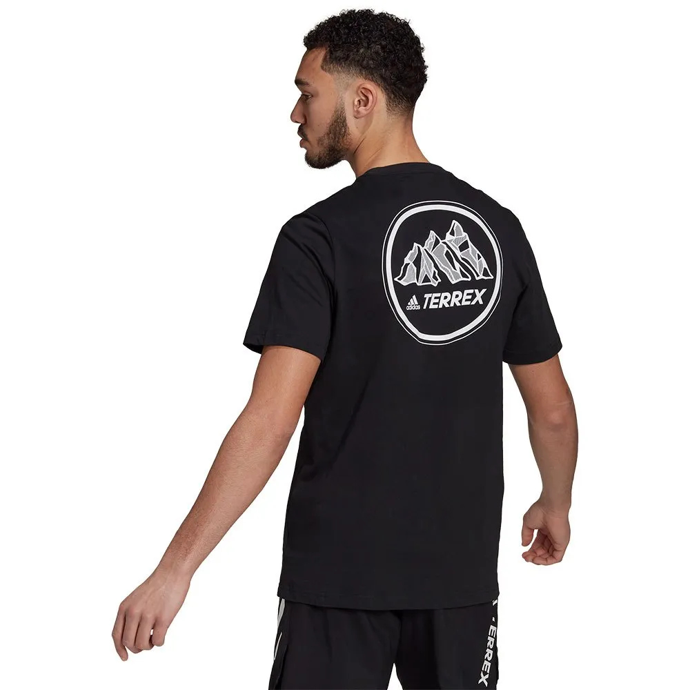 adidas Terrex Better Cotton Mountain Graphic T-shirt Med Korta ärmar, Black adidas Terrex Better Cotton Mountain Graphic T-shirt Med Korta ärmar, Black