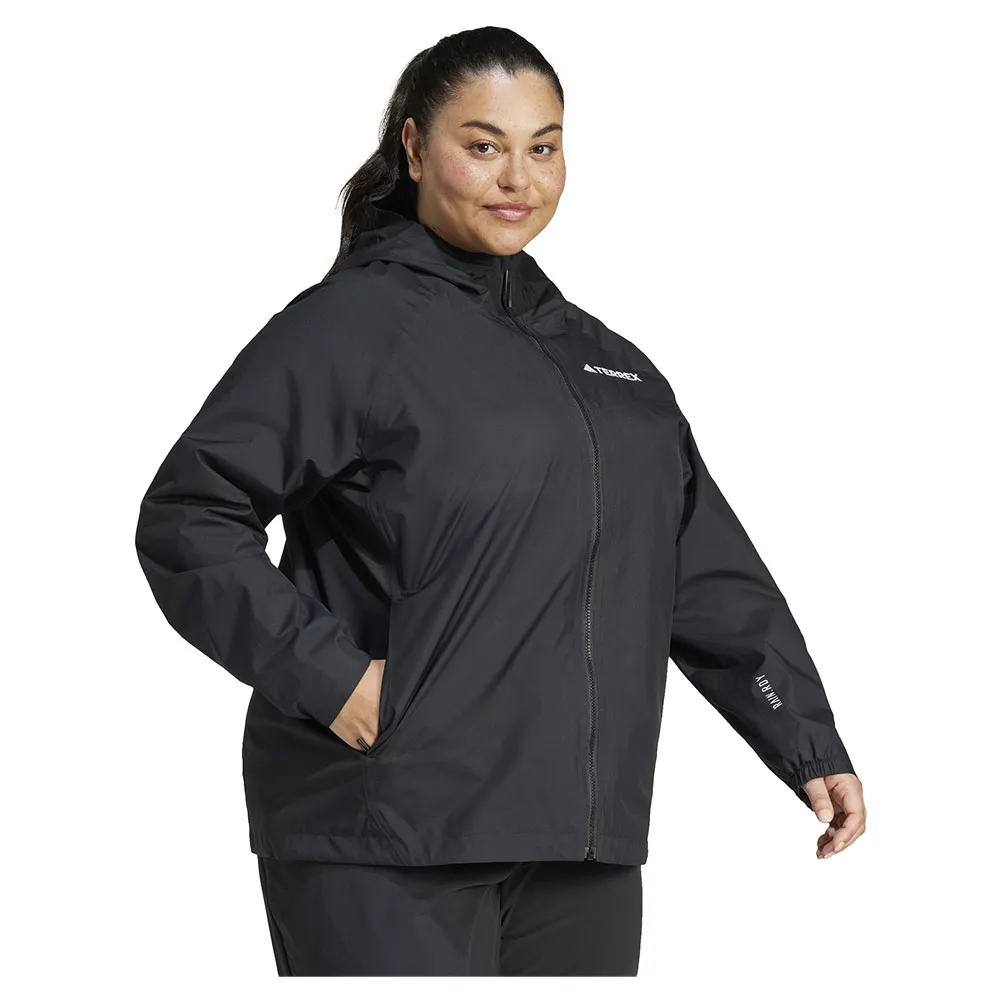 adidas Terrex Multi 2l Rain.rdy Plus Jacka, Black / black adidas Terrex Multi 2l Rain.rdy Plus Jacka, Black / black