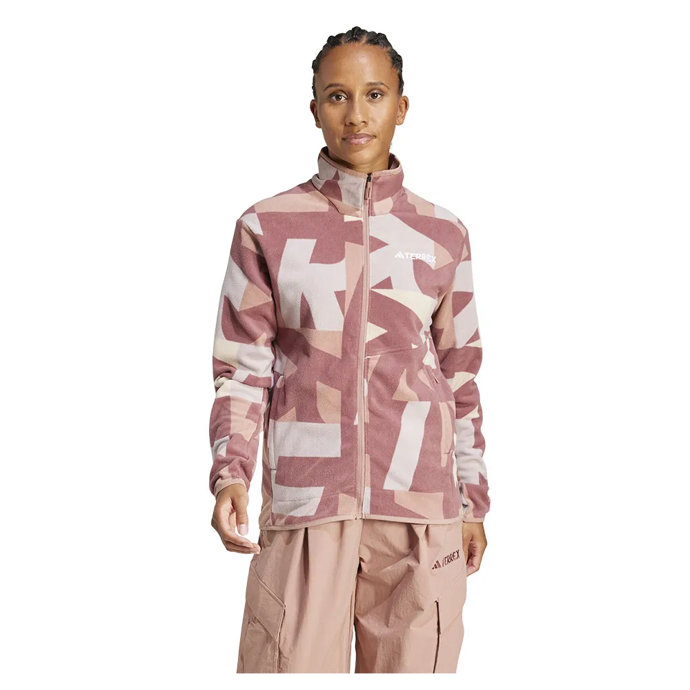 adidas Terrex Multi Printed Fleecejacka Med Dragkedja