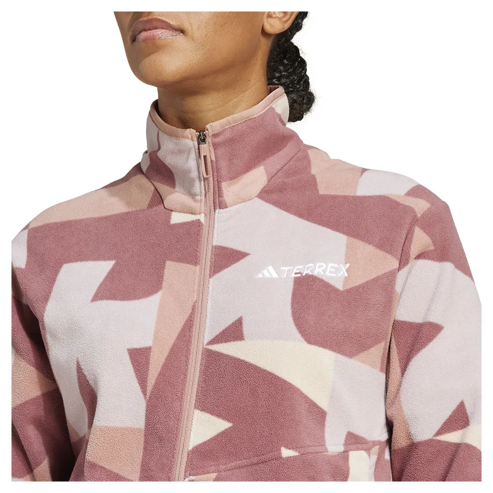 adidas Terrex Multi Printed Fleecejacka Med Dragkedja