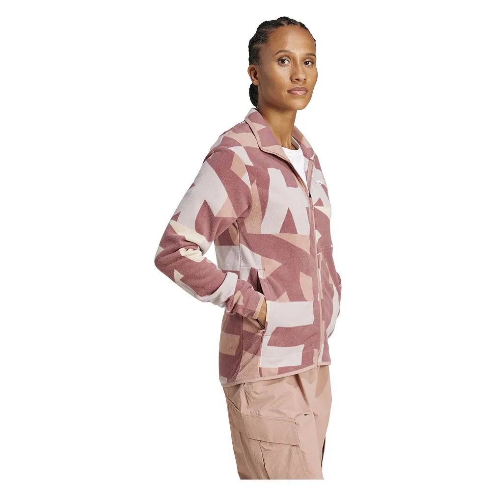 adidas Terrex Multi Printed Fleecejacka Med Dragkedja