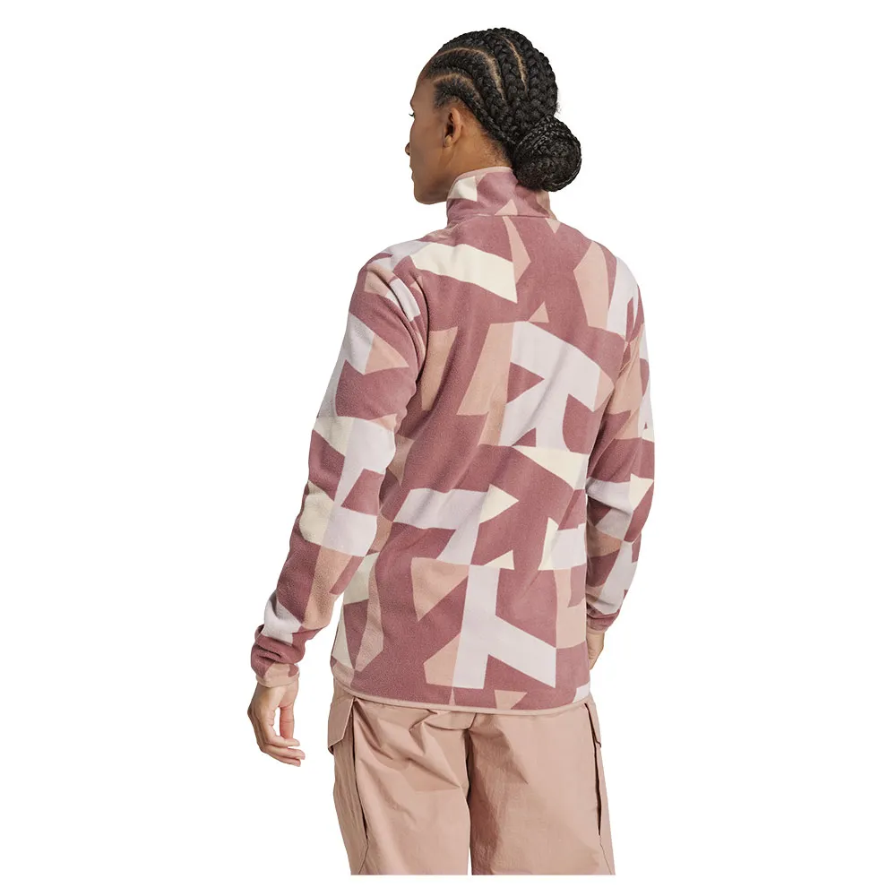 adidas Terrex Multi Printed Fleecejacka Med Dragkedja