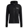 adidas Terrex Tech Flooce Hiking Fleecejacka Med Huva, Black