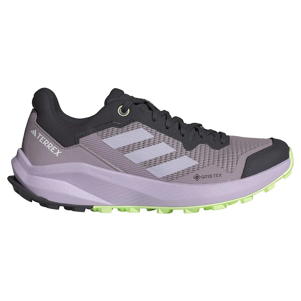 adidas Terrex Trailrider Goretex Trailskor, Preloved fig / silver dawn / green spark