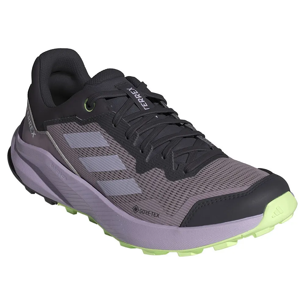 adidas Terrex Trailrider Goretex Trailskor, Preloved fig / silver dawn / green spark