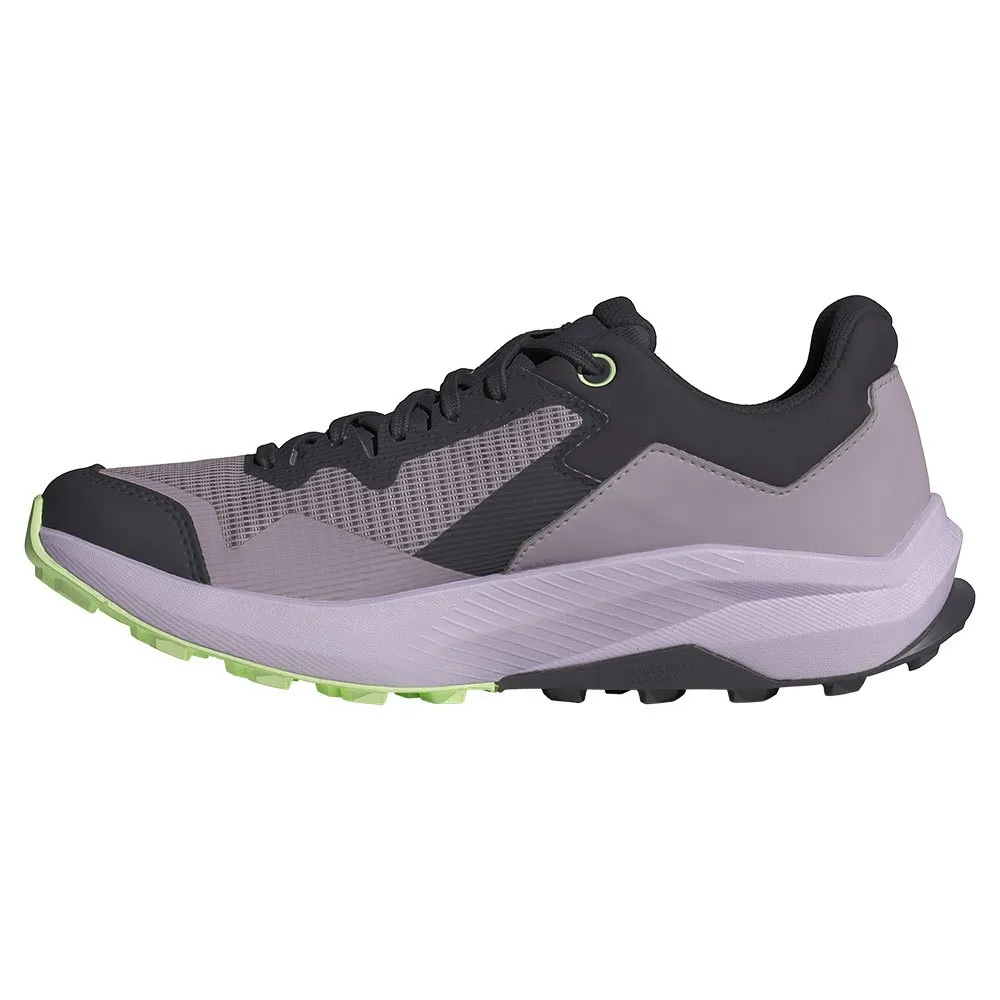 adidas Terrex Trailrider Goretex Trailskor, Preloved fig / silver dawn / green spark