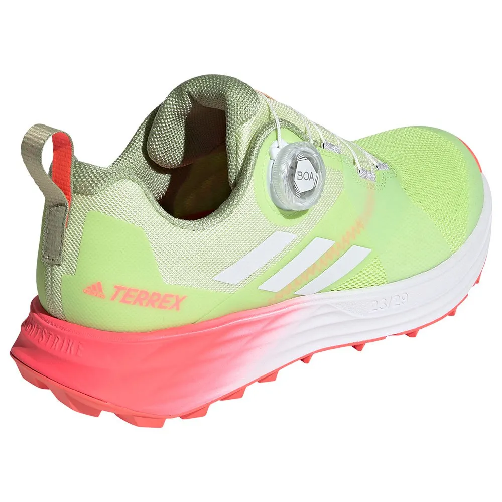 adidas Terrex Two Boa Trailskor female, Almost lime / crystal white / turbo