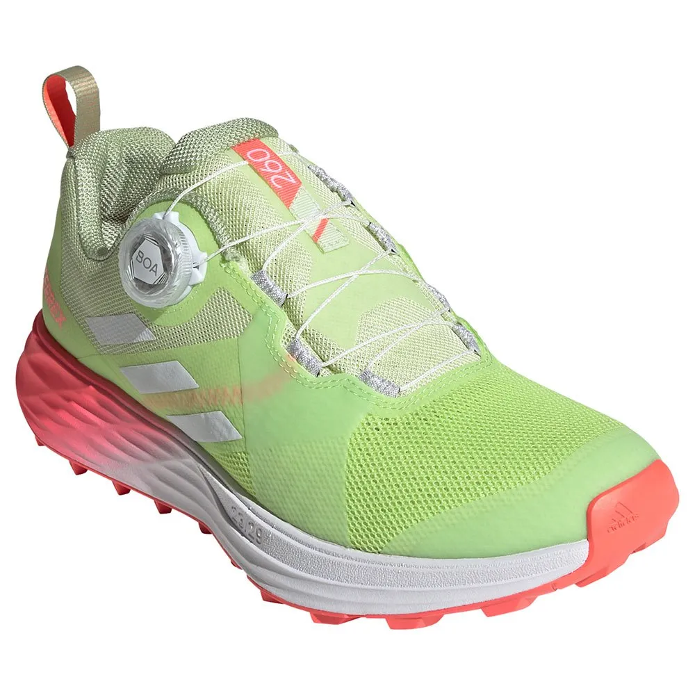 adidas Terrex Two Boa Trailskor female, Almost lime / crystal white / turbo