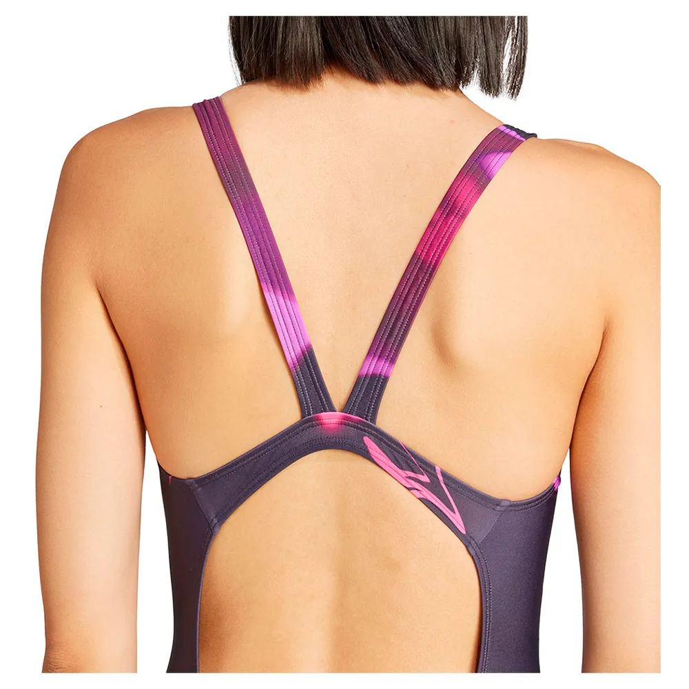 adidas Tie-dyed Graphic V-back Baddräkt female
