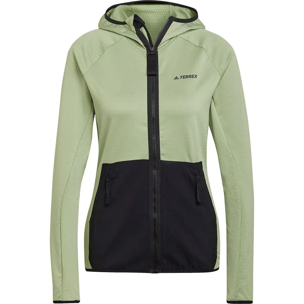 adidas Txfloocelt Sweatshirt Med Dragkedja, Magic lime / black adidas Txfloocelt Sweatshirt Med Dragkedja, Magic lime / black