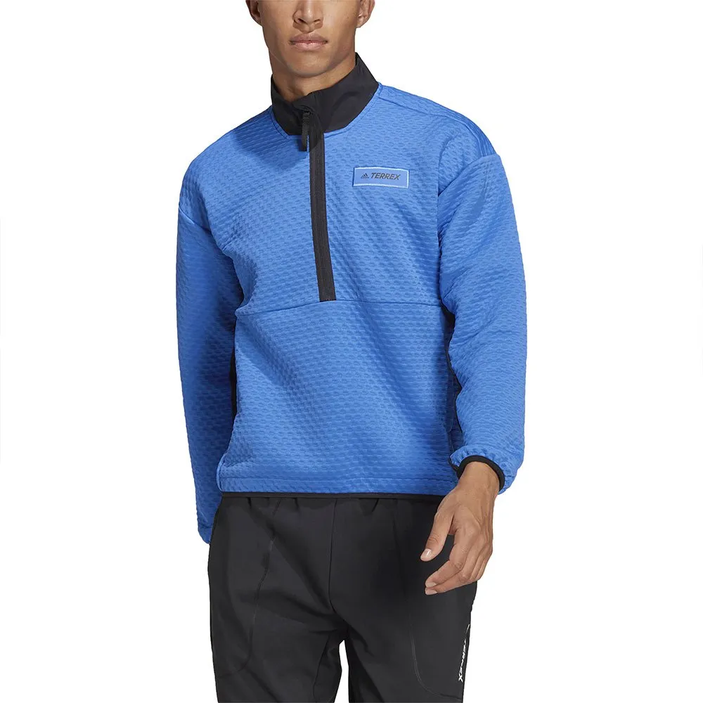 adidas Utilitas Fleece Med Halv Dragkedja, Shock blue