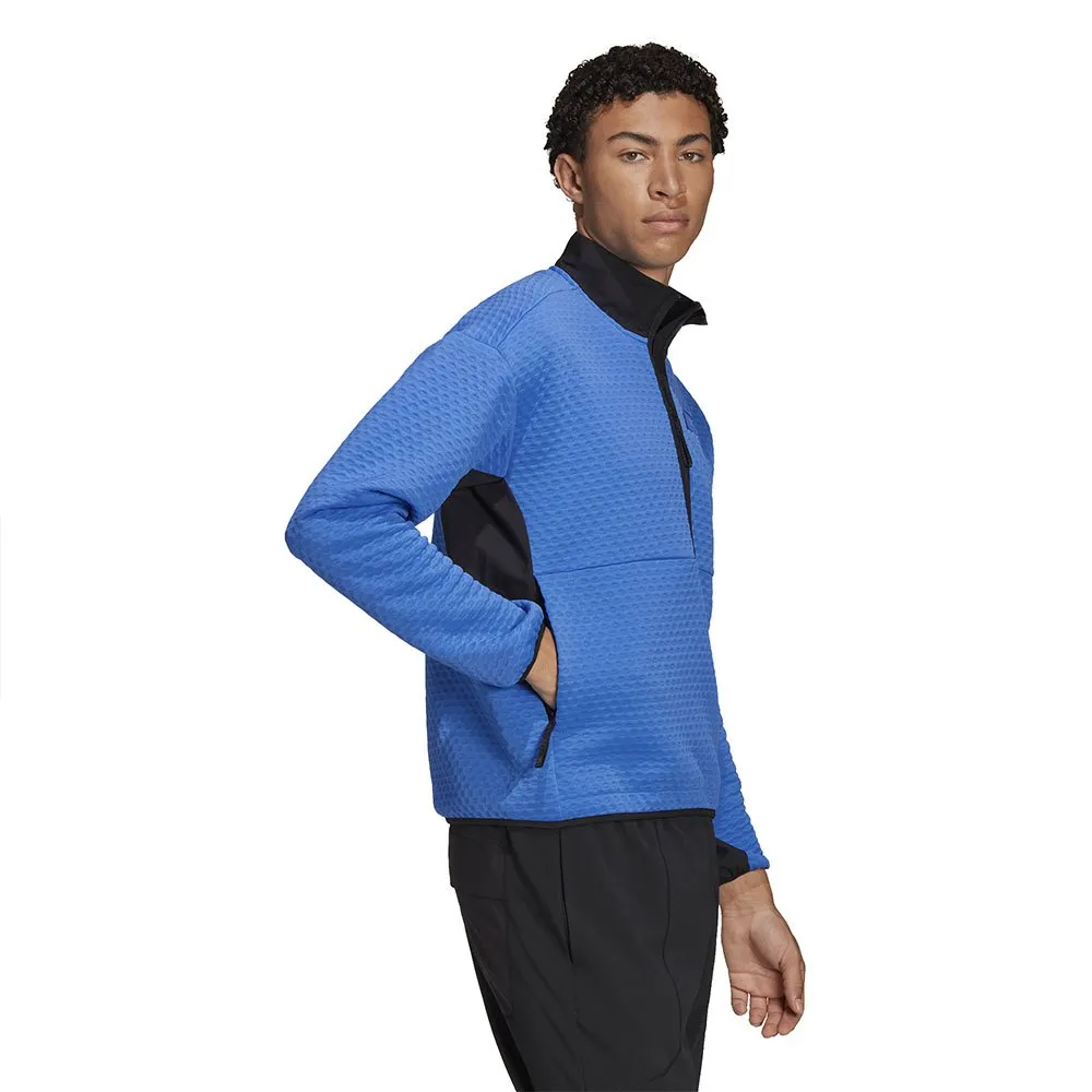 adidas Utilitas Fleece Med Halv Dragkedja, Shock blue