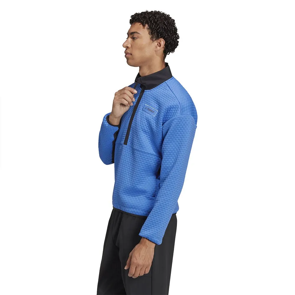 adidas Utilitas Fleece Med Halv Dragkedja, Shock blue