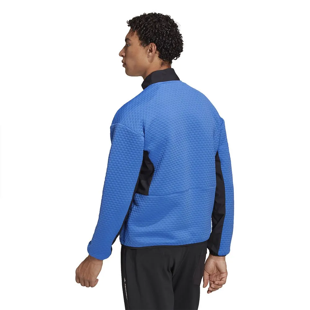 adidas Utilitas Fleece Med Halv Dragkedja, Shock blue
