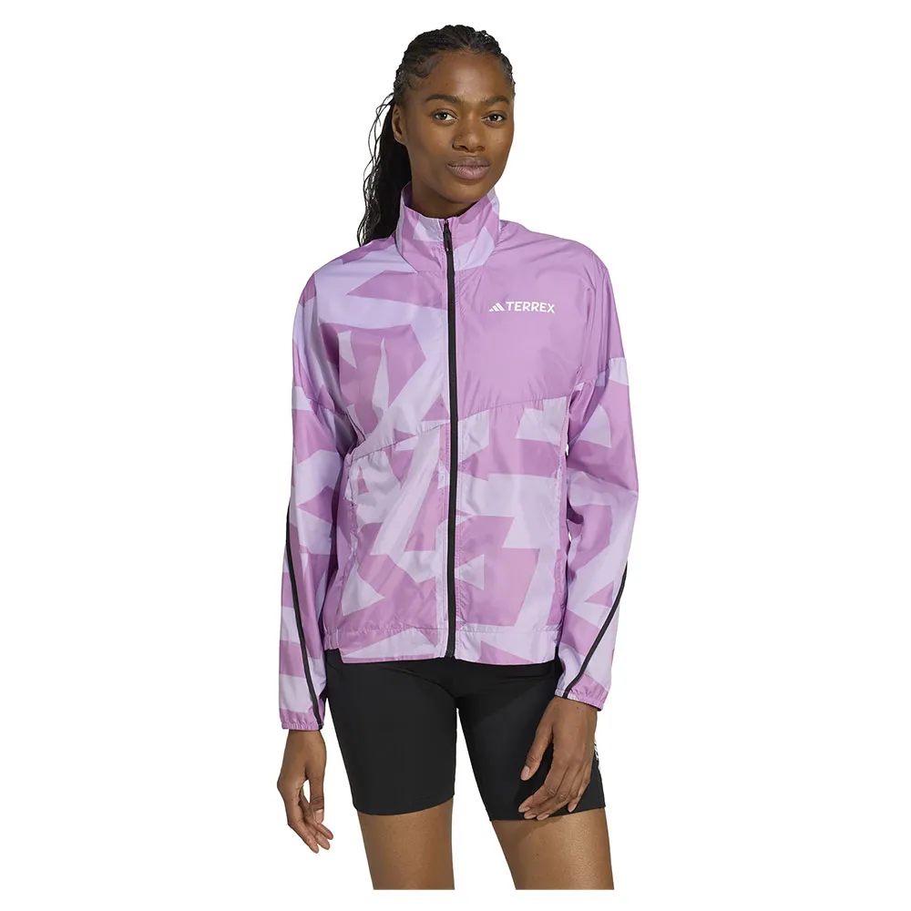 adidas Women's Terrex Multi Printed Wind Jacket adidas Women's Terrex Multi Printed Wind Jacket