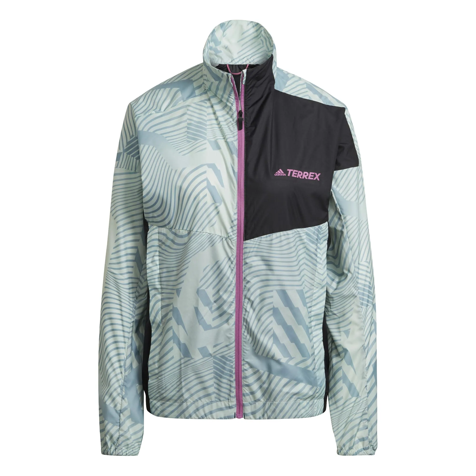 adidas Women's Terrex Trail Running Printed Wind Jacket