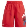 adidas X Marvel Spider Man 5´´ Kids Simshorts male, Pure ruby, 9-10Y