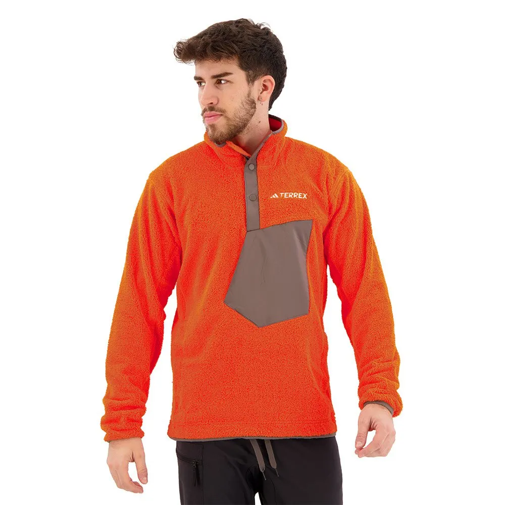 adidas Xpl Pile Snap Fleecejacka Med Dragkedja