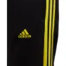 adidas Yb Tiro 3 Stripes Byxor, Black / bright yellow, 7-8Y